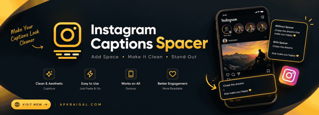 Instagram Caption Spacer